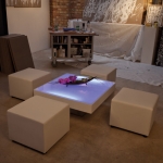 LED Loungetisch - White - Mietmöbel von ELEMENTS EVENTDESIGN
