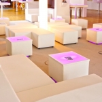 LED Loungetisch 50 - White - Mietmöbel von ELEMENTS EVENTDESIGN
