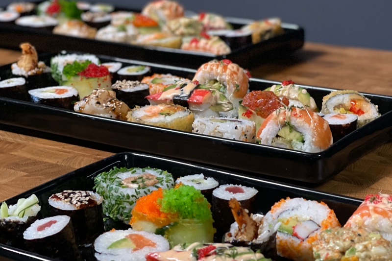 Sushi fresh food catering sommerfest